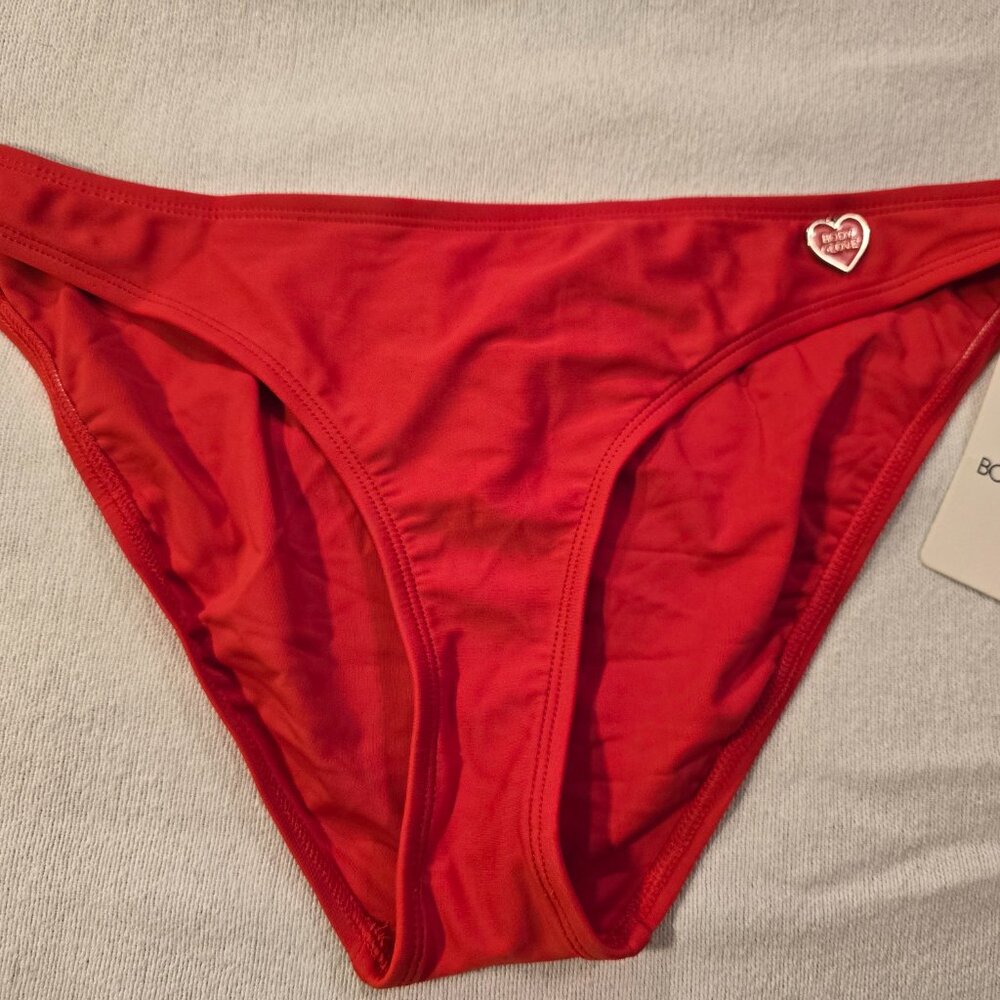 Body Glove Large L Bikini Bottom Smoothie Basic Solid Fuller Womens True Red NEW - Picture 4 of 11